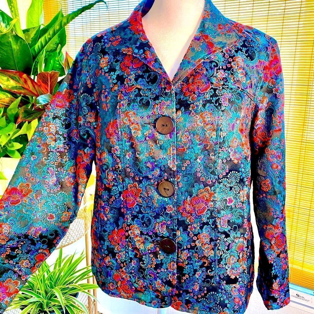 NEW BUTTON DOWN SINGLE BREASTED JACKET W/DROP POCKETS by DRAPER’S & DAMON’S PM - Picture 11 of 16